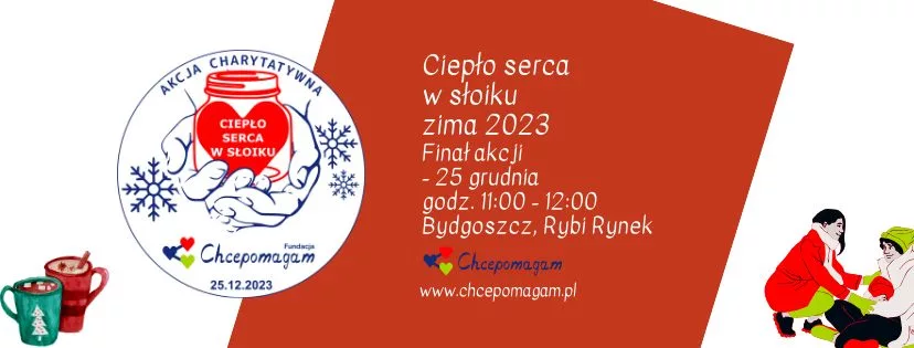 dłonie trzymające słoik z logo akcji - edycja grudzień 2023