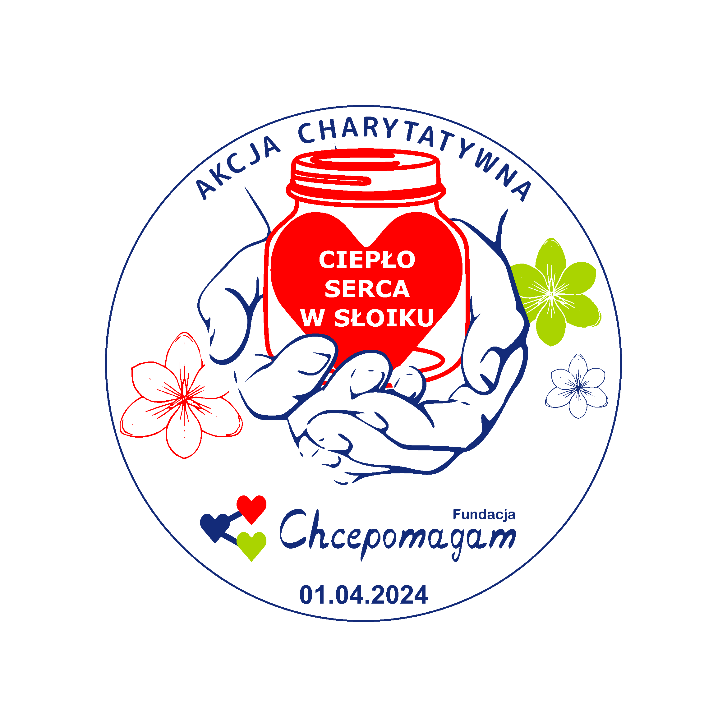 grafika akcji charytatywnej Ciepło Serca w Słoiku